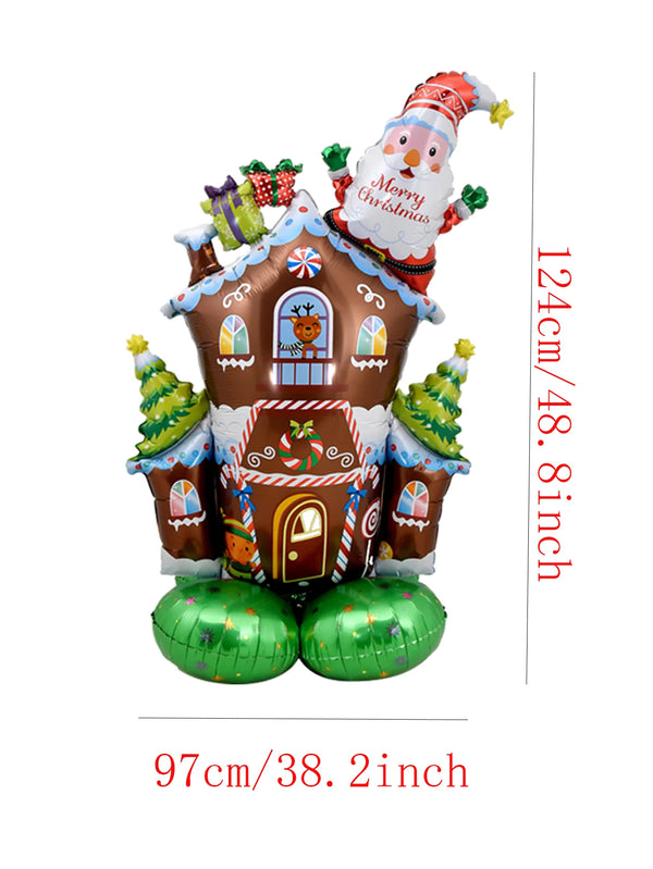 Weihnachtsmannhaus | Niedliche Standballons für Kinder