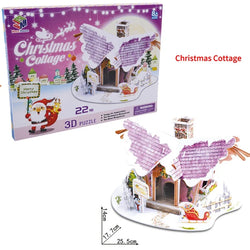 Engel-Weihnachts-Häuschen | Pädagogisches Puzzle für Kinder