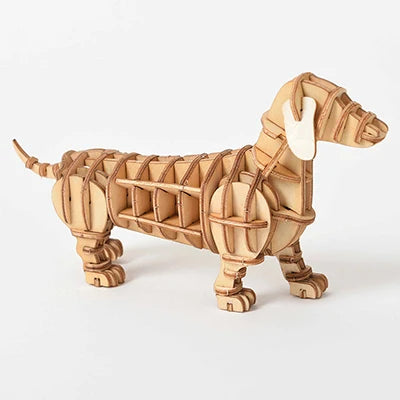 Dachshund | Pädagogisches Holzpuzzle für Kinder
