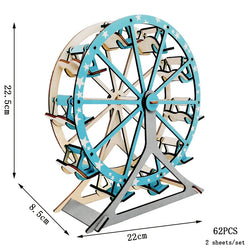 Riesenrad | Holzpuzzle-Konstruktionsspielzeug für Kinder