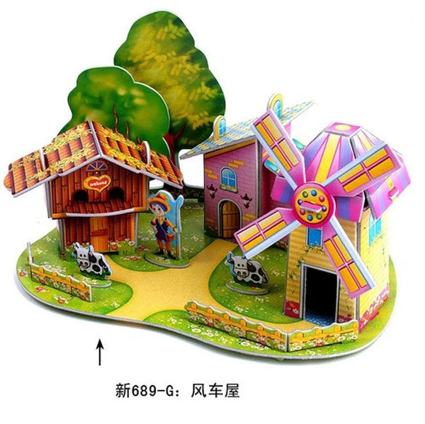 FarmhouseFun| Baupapier-Puzzle