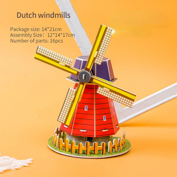 Pädagogisches Schlossbau-Puzzle für Kinder | Set von 2