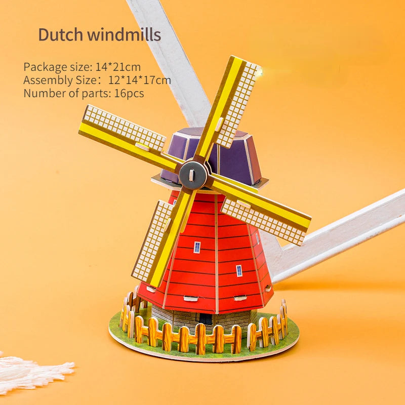 Pädagogisches Schlossbau-Puzzle für Kinder | Set von 2