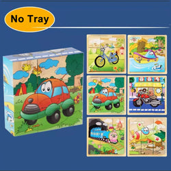 Transportfahrzeuge | Frühes Lern-Holzpuzzle-Spielzeug für Kinder