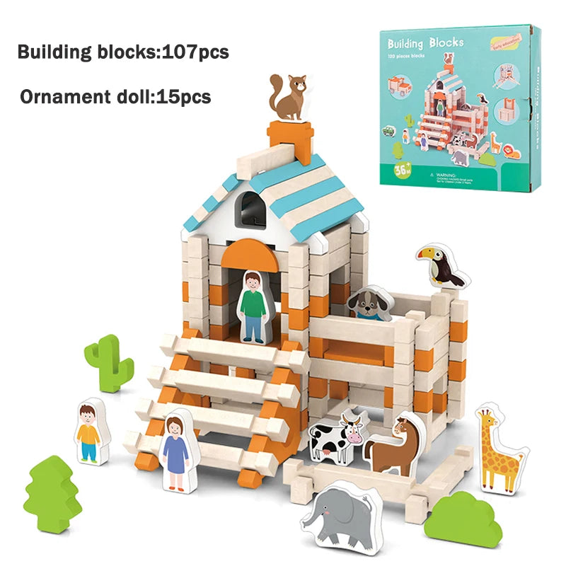 GrandBuild | Holzbauklötze Set