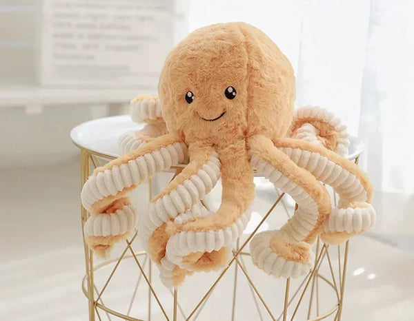 Weiches Plüschspielzeug Oktopus für Kinder | Set aus 3