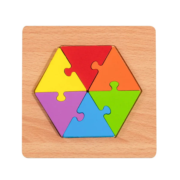 GeoGenius | 3 Bündel Geometrische Holzformen