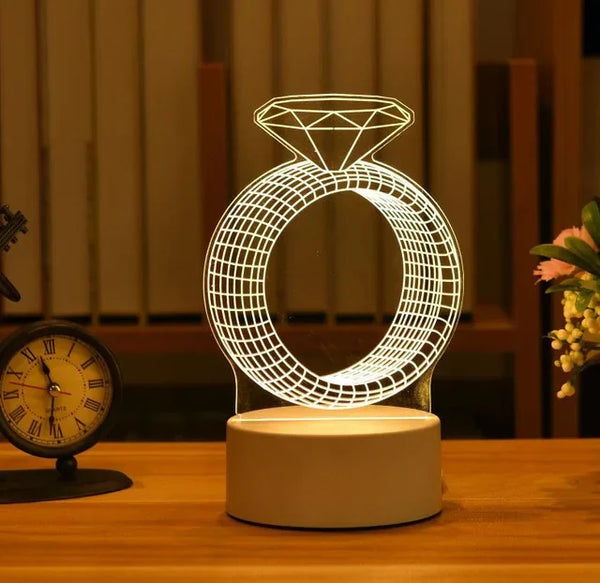 Diamantring | LED-Nachtlicht Lampe für Kinder