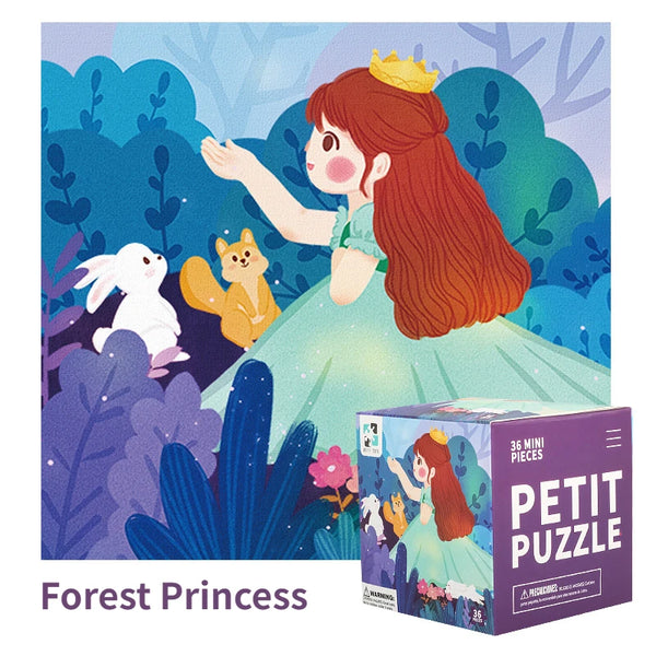 Waldprinzessin | Pädagogisches Mini-Cartoon-Puzzle-Spielzeug für Kinder