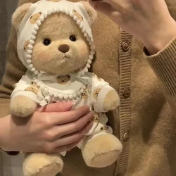 Gemütlicher Winterbär | Kuschelige Plüschpuppe für Kinder