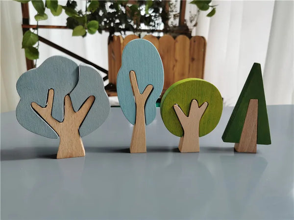 ChillyGrove | Regenbogenbäume Blöcke Spielzeug