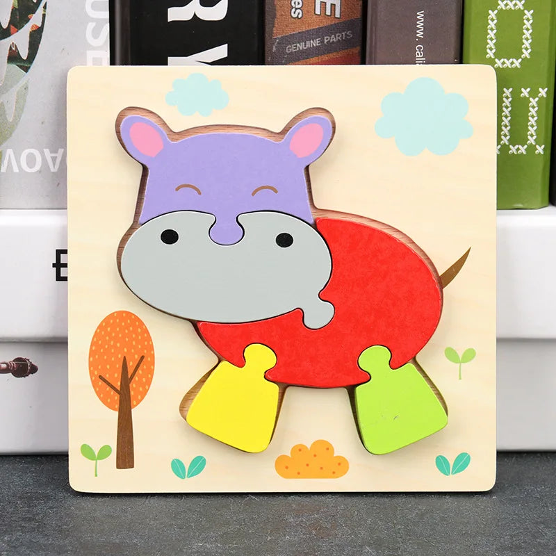 DriveSplash | 3 Bündel Hölzerne Puzzles für Kinder