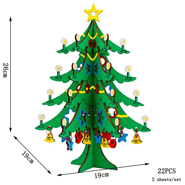 Weihnachtsbaum | Holzpuzzle-Konstruktionsspielzeug für Kinder