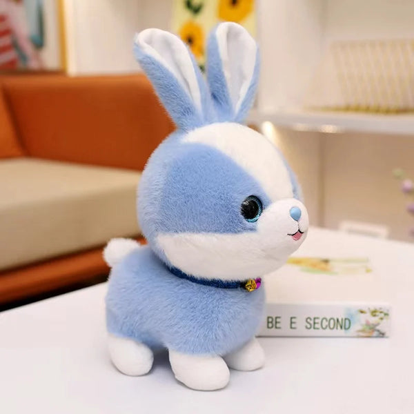 Blauer Hase | Lehrreiches Plüschtier für Kinder