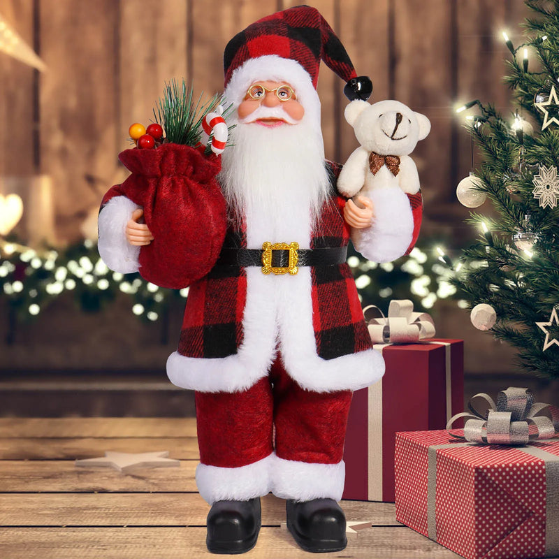 Charmanter Weihnachtsmann Soft-Spielzeug für Kinder | Bundle von 3