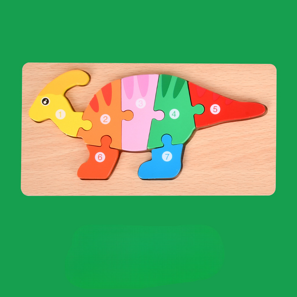 MagicDino  | HölzernePuzzles für Kinder Spielzeug