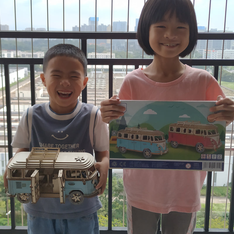 CamperCraze | Holz 3D-Puzzle DIY Baukasten