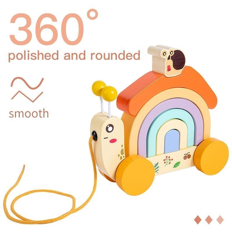 RainbowSnail | Schneckenauto aus Holz