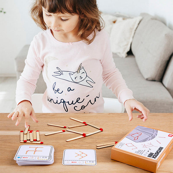 GeoSticks | Holzspielzeug Geometrie Brettspiel
