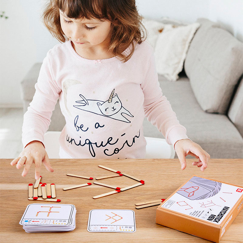 GeoSticks | Holzspielzeug Geometrie Brettspiel