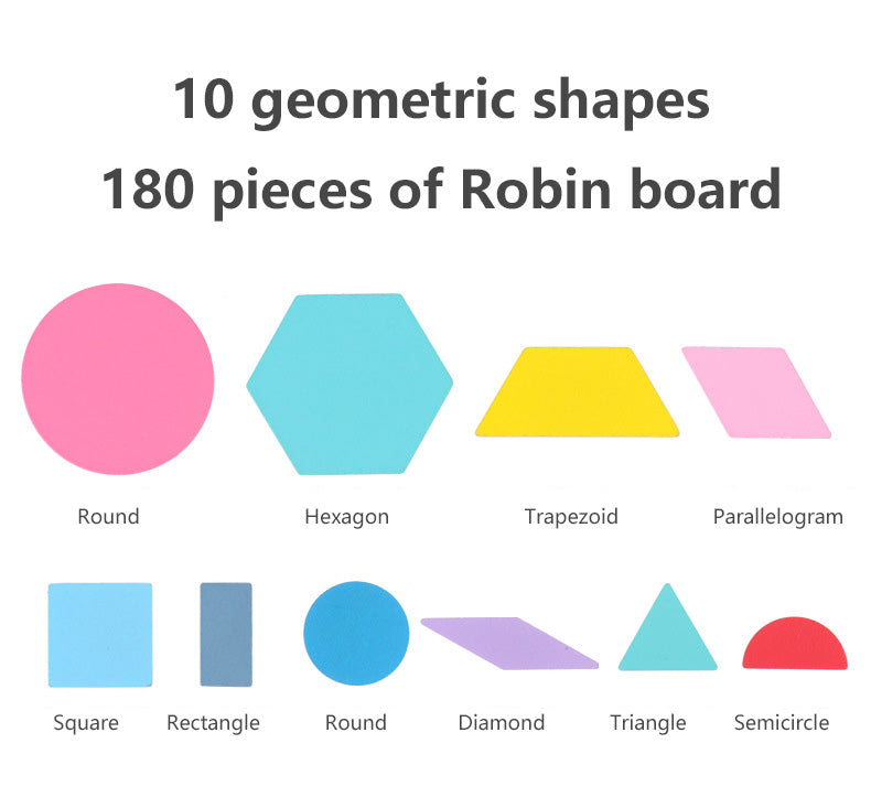 RainbowRealm | Holzpuzzle-Brettset