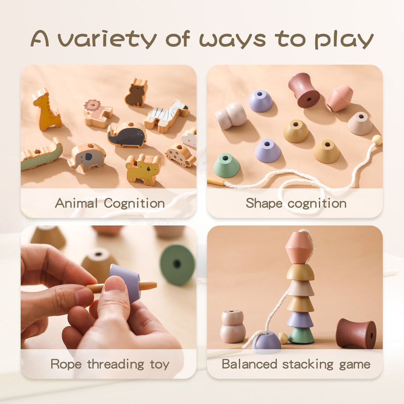 TinyMaze | Hölzernes Tier-Fingerspielzeug