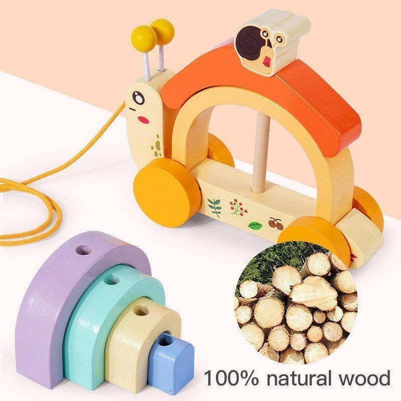 RainbowSnail | Schneckenauto aus Holz