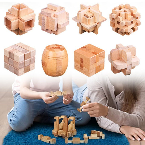 CraftyChallenge | Holzspielzeug Spiel Puzzle