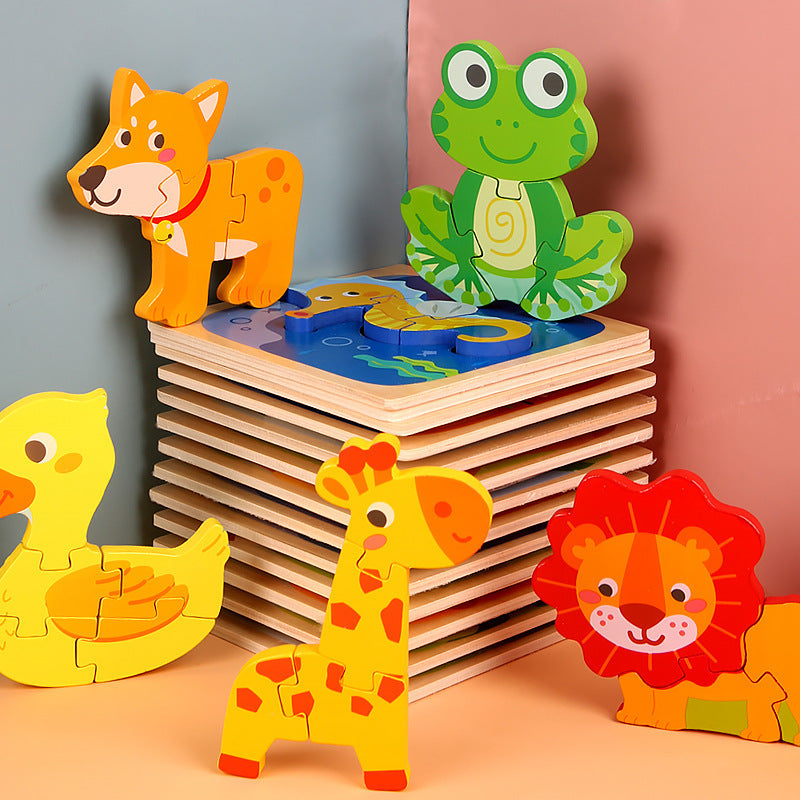 SniffySort | 3D-Puzzle Schwein aus Holz