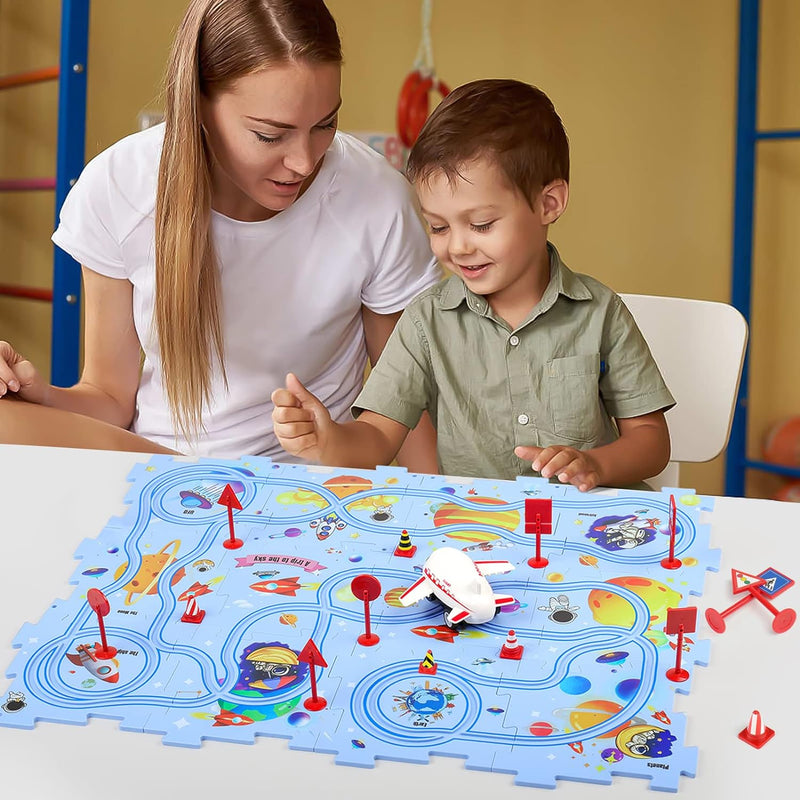 FloorfunRacers | Puzzle-Rennstrecken-Set