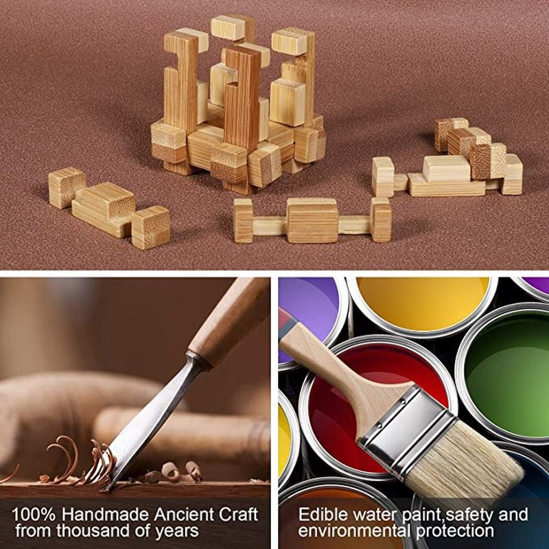CraftyChallenge | Holzspielzeug Spiel Puzzle