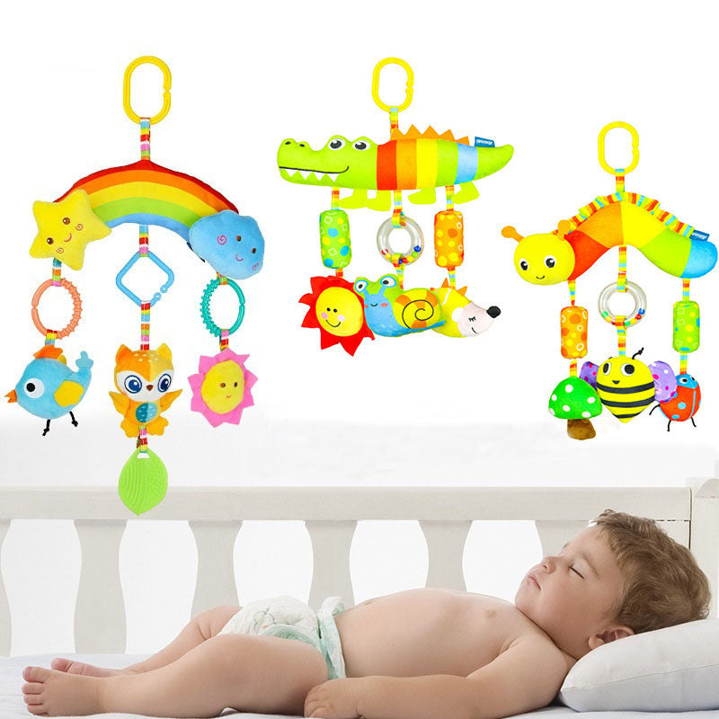 RainbowRingers | Raupen Kinderwagen Hängespielzeug