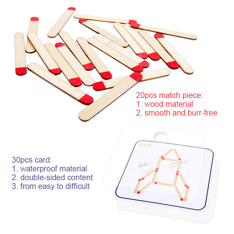 GeoSticks | Holzspielzeug Geometrie Brettspiel