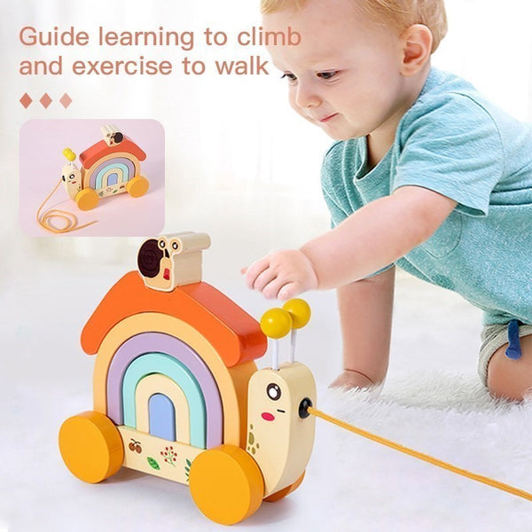 RainbowSnail | Schneckenauto aus Holz