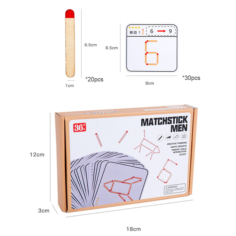 GeoSticks | Holzspielzeug Geometrie Brettspiel