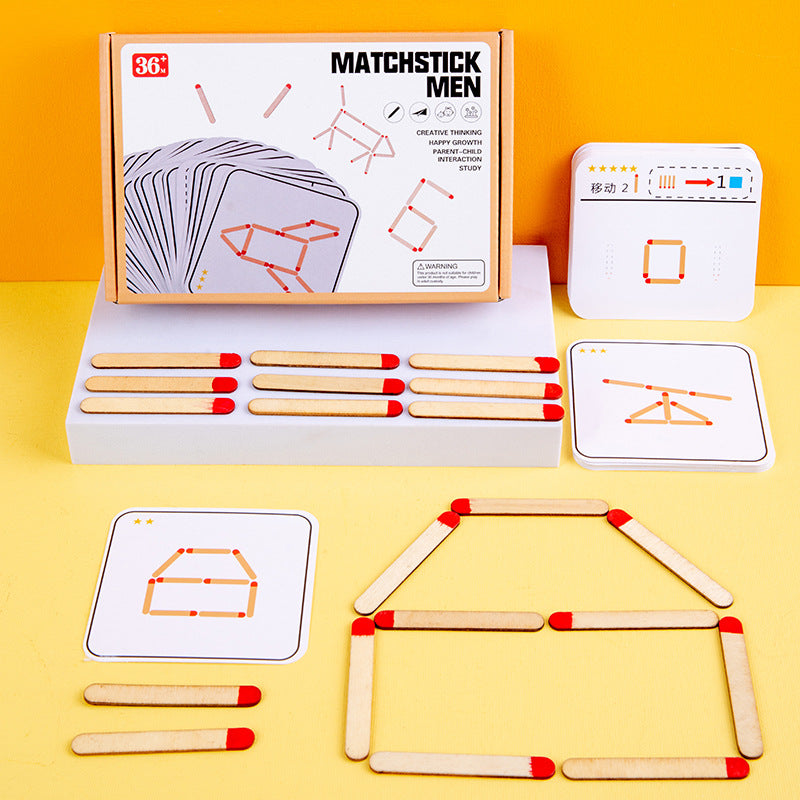 GeoSticks | Holzspielzeug Geometrie Brettspiel