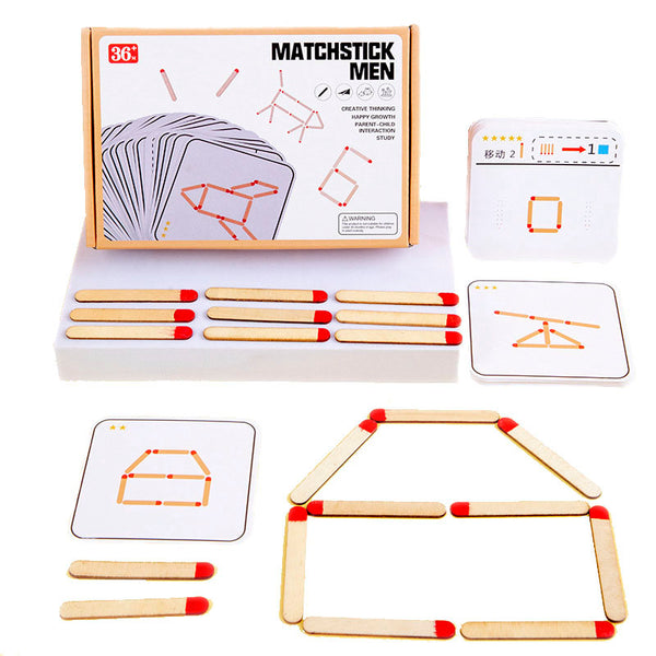 GeoSticks | Holzspielzeug Geometrie Brettspiel