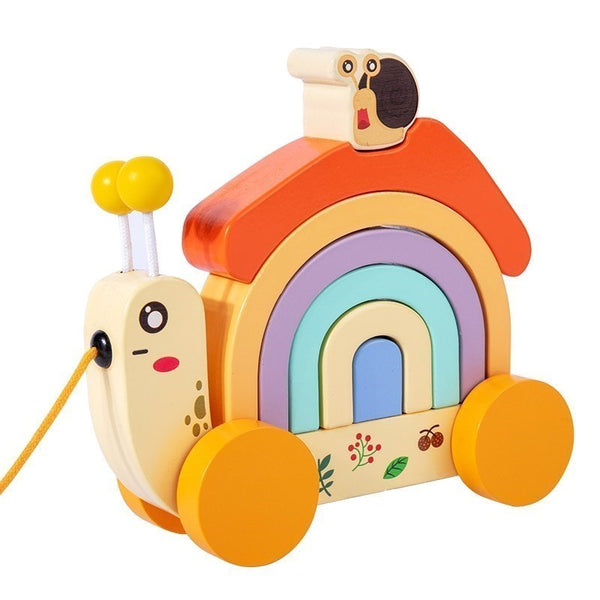 RainbowSnail | Schneckenauto aus Holz