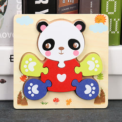CuddlyPanda | Pädagogische 3dHolzpuzzles