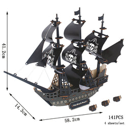 BlackSails | 3 Bündel Segelschiff Holzpuzzle