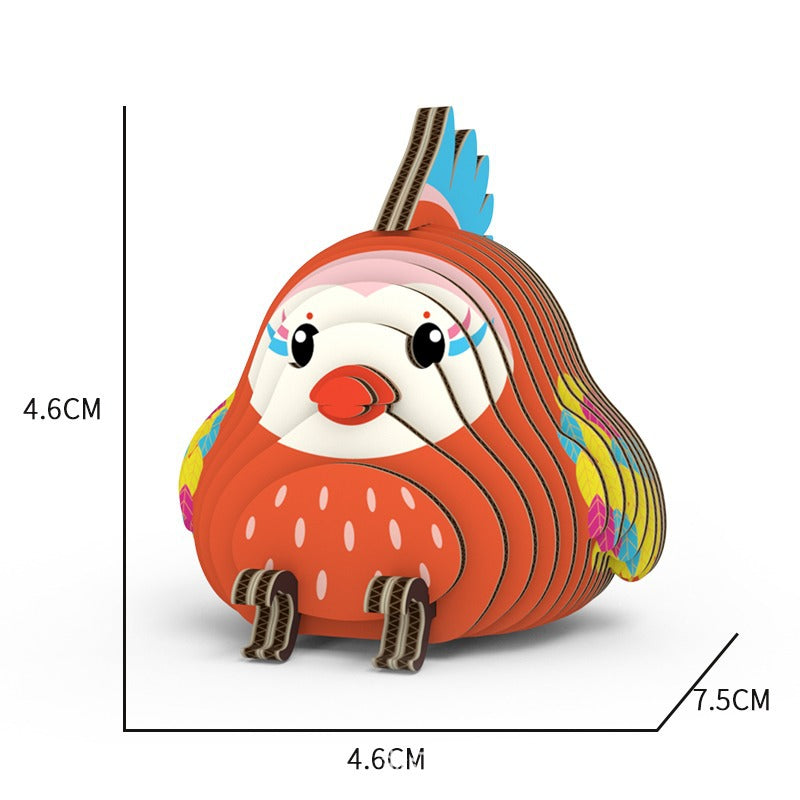 TropicalParrots | 3 Bündel 3d Papierrätsel