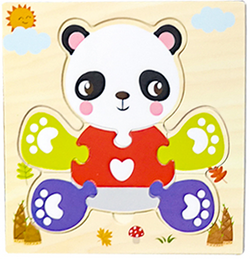 PandaPop | 3D-Holzpuzzle Spielzeug