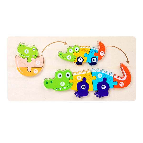 CrocoSmile | Baby-Holzpuzzle