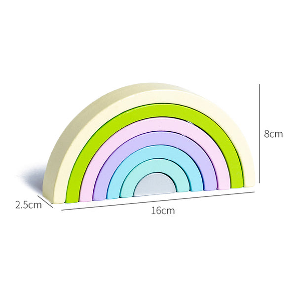 PrestigeWooden | Kinder Holzspielzeug Regenbogen
