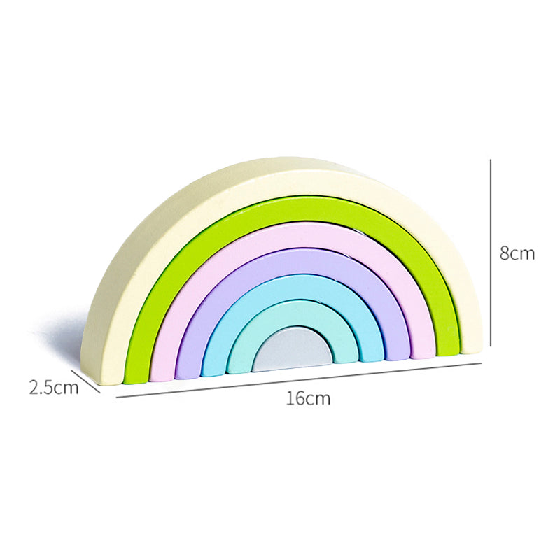 PrestigeWooden | Kinder Holzspielzeug Regenbogen