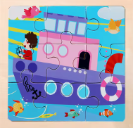 MagicShip | 9-teiliges Montessori-Puzzle