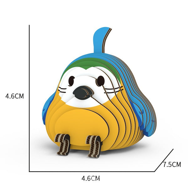 TropicalParrots | 3 Bündel 3d Papierrätsel