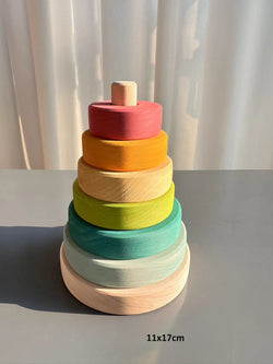 CalmColor | Kinder Pastell-Holzspielzeug