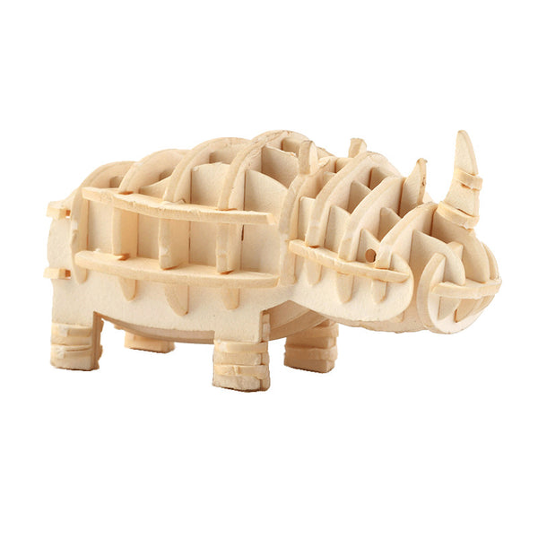 RhinoRiddle | 3d Holzpuzzle Tiere