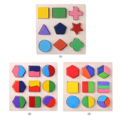 ShapeMates | 3 Bündel Hölzerne Formen Puzzle